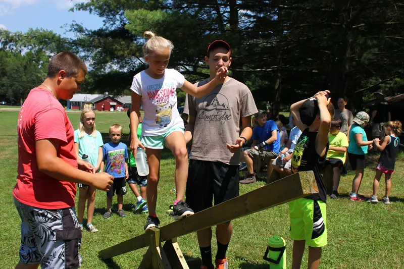 Kids on teeter totter