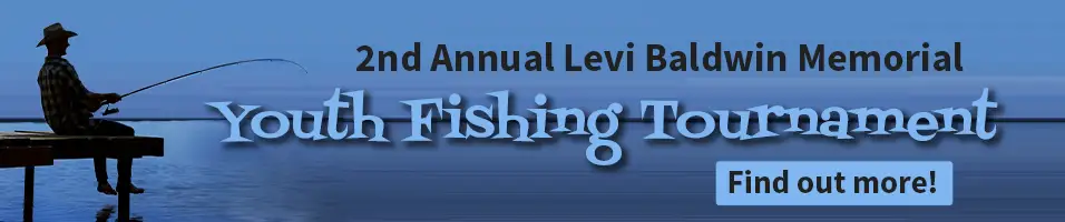 Youth Fishing Tournament banner.